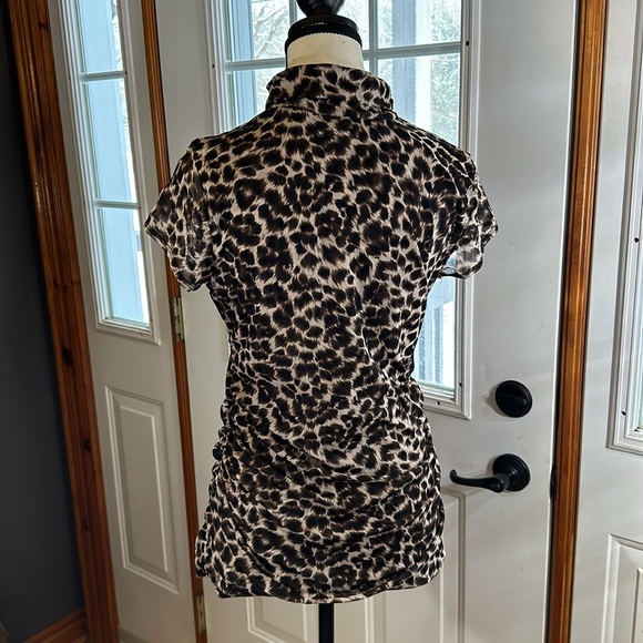 Kenneth Cole Leopard Print Top - Picture 2 of 8